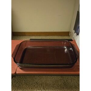 Vintage Pyrex Vision Amethyst Purple Glass Bakeware 3 Piece-13x9 Dish and Bowls